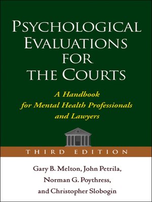cover image of Psychological Evaluations for the Courts